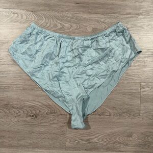 Lunya Blue Silk Pajama Shorts Large